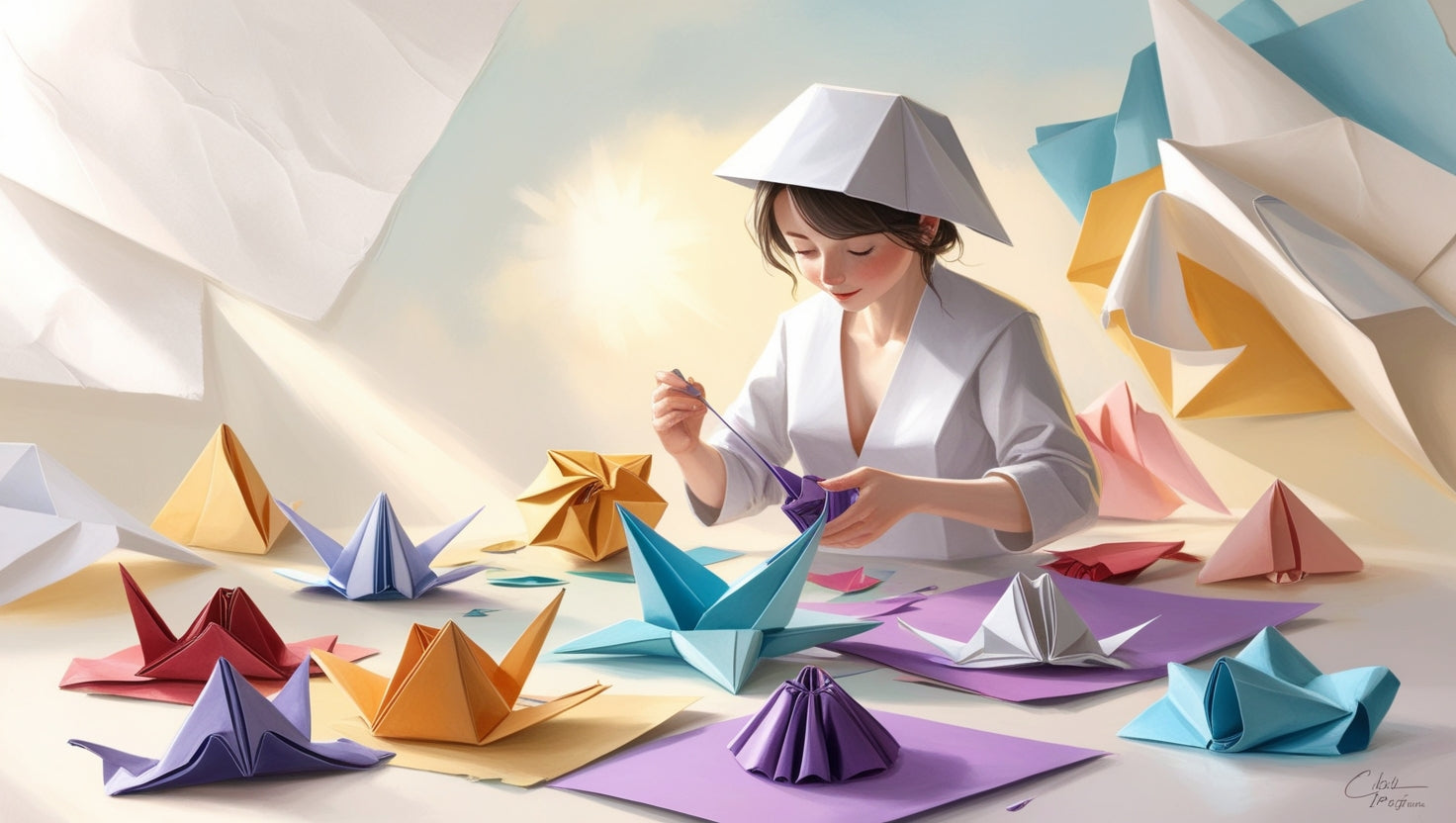 Cómo Crear una corona de origami