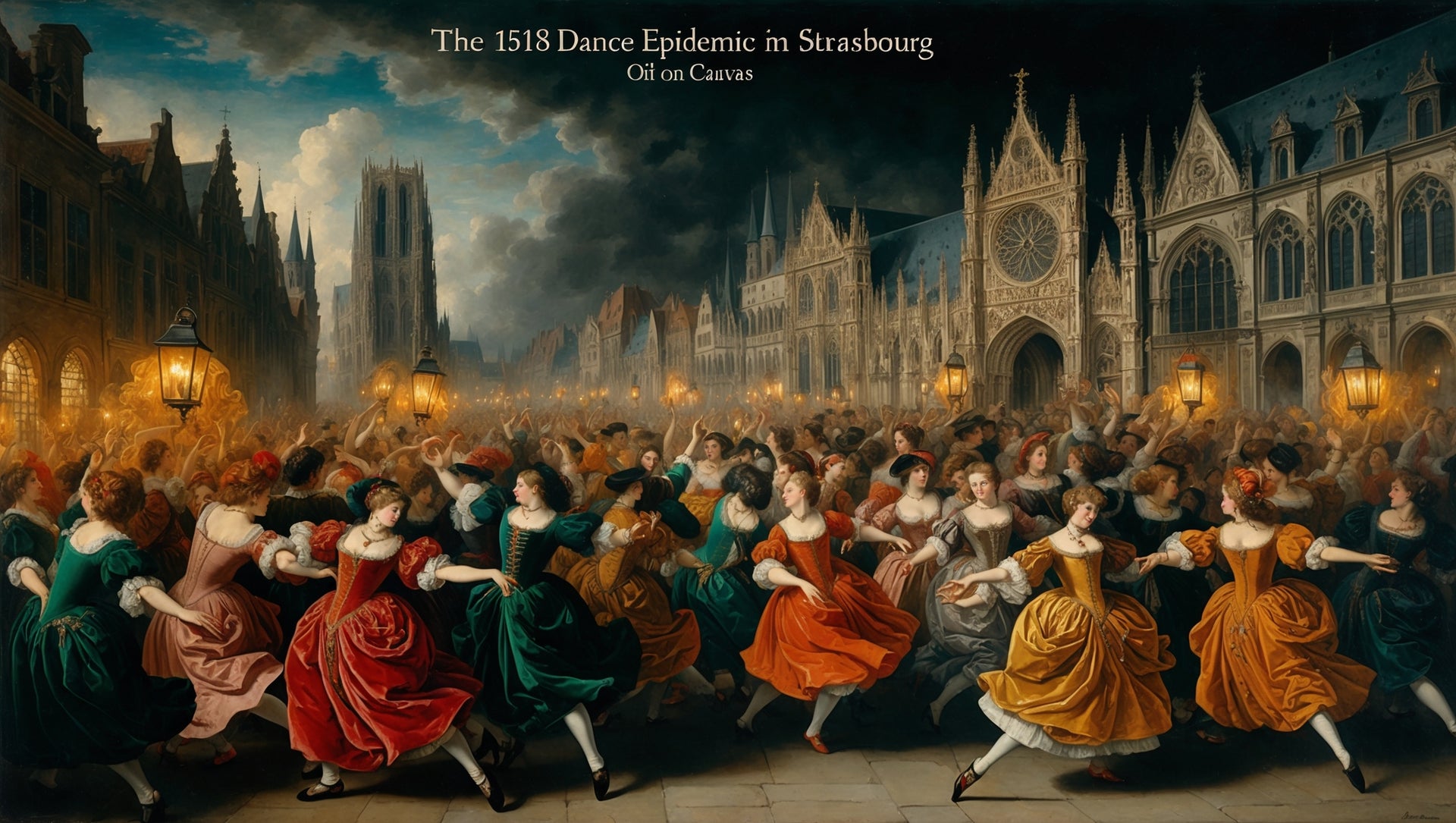 1 de Agosto de 1518, en Estrasburgo llega a su apogeo la Epidemia de baile de 1518