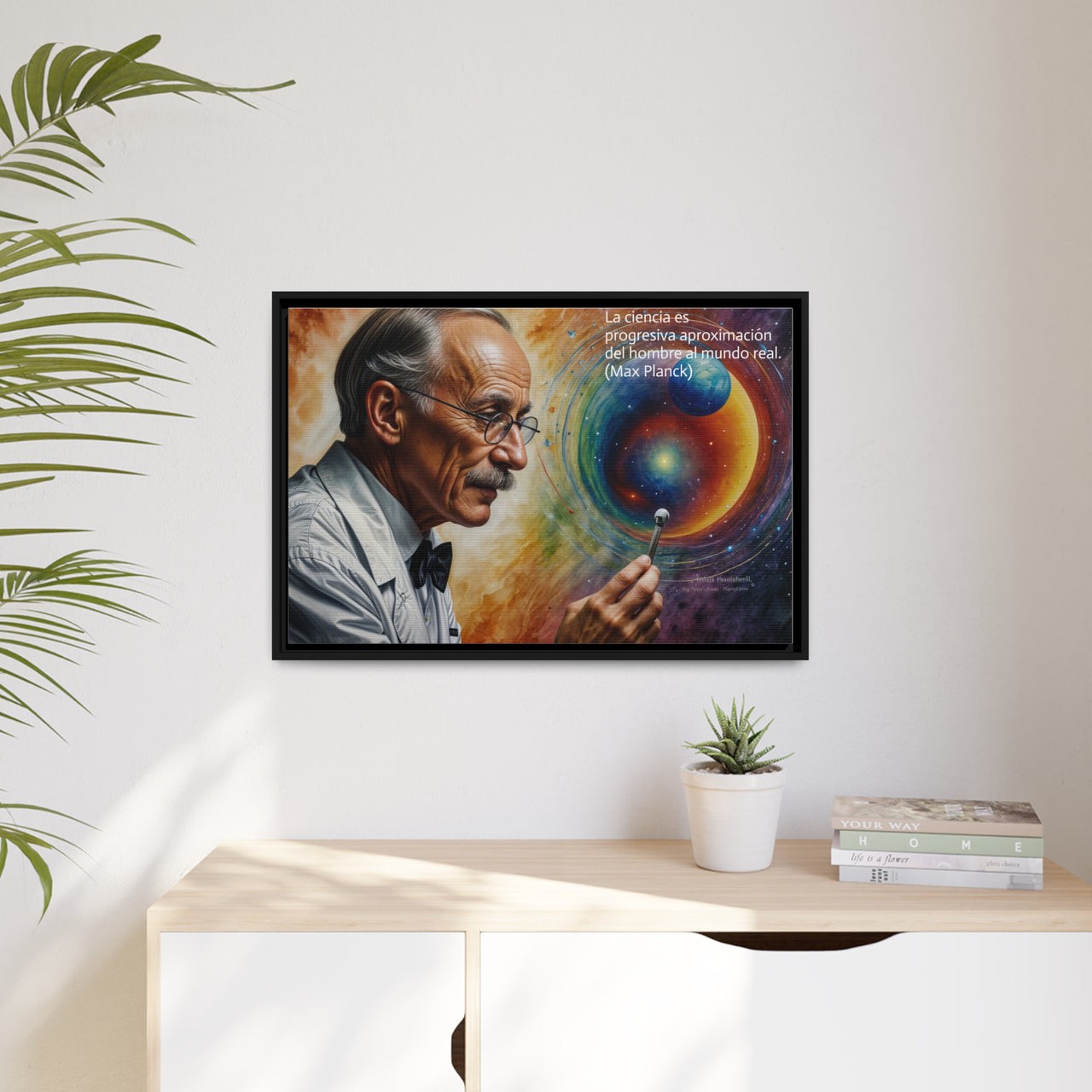 Cuadro de Max Plank, Regalo para físico, Decoración de pared de físico, Arte de pared de físico