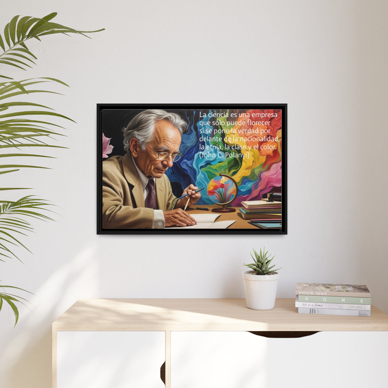 Cuadro de John C. Polanyi, Regalos académicos, póster de inventores, impresiones de científicos, arte de pared de científicos