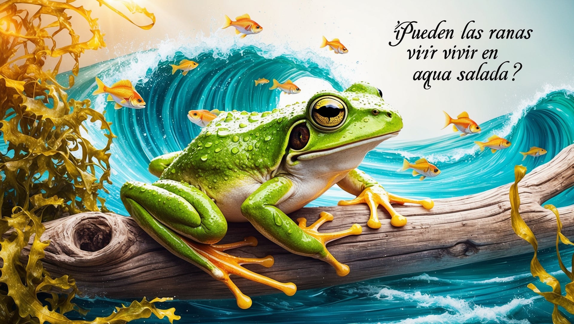 ¿Pueden las ranas vivir en agua salada?