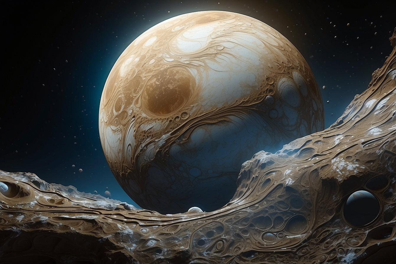 ¿Qué luna de Júpiter está cubierta de hielo y agua?