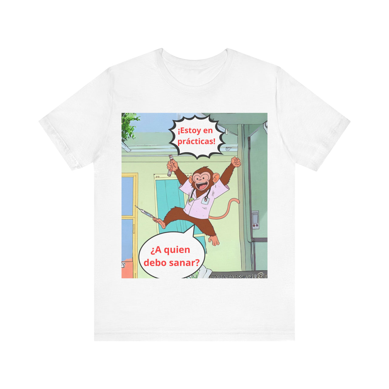 Camiseta Unisex "En prácticas", camiseta para médicos en prácticas, Camiseta medicina humor
