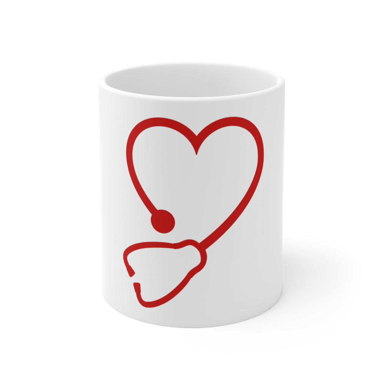 Taza de café "De corazón", Taza para médicos, Taza para medicina, 0.33 l, 0.44 l