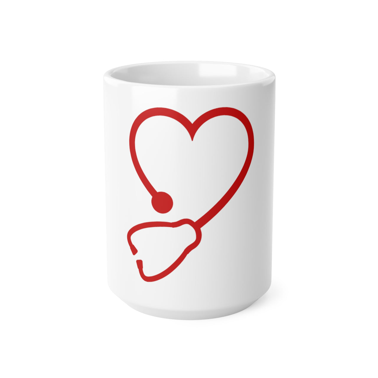 Taza de café "De corazón", Taza para médicos, Taza para medicina, 0.33 l, 0.44 l