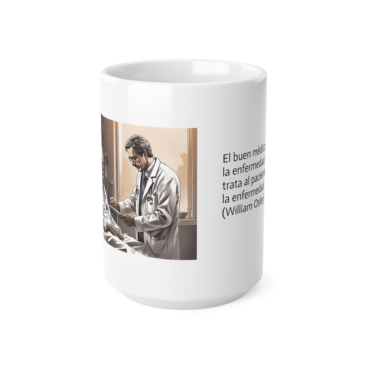 Taza "El buen médico", Taza para la medicina, Taza de desayuno, 0.33 l, 0.44 l