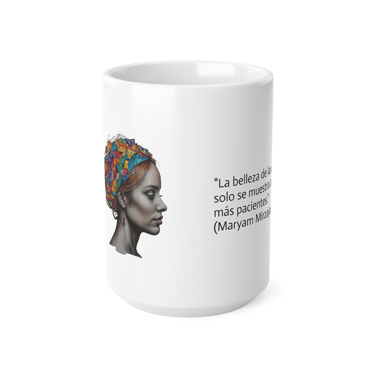 Taza de Maryam Mirzajani, Taza de café, Taza con frase matemática, 0.33 l, 0.44 l