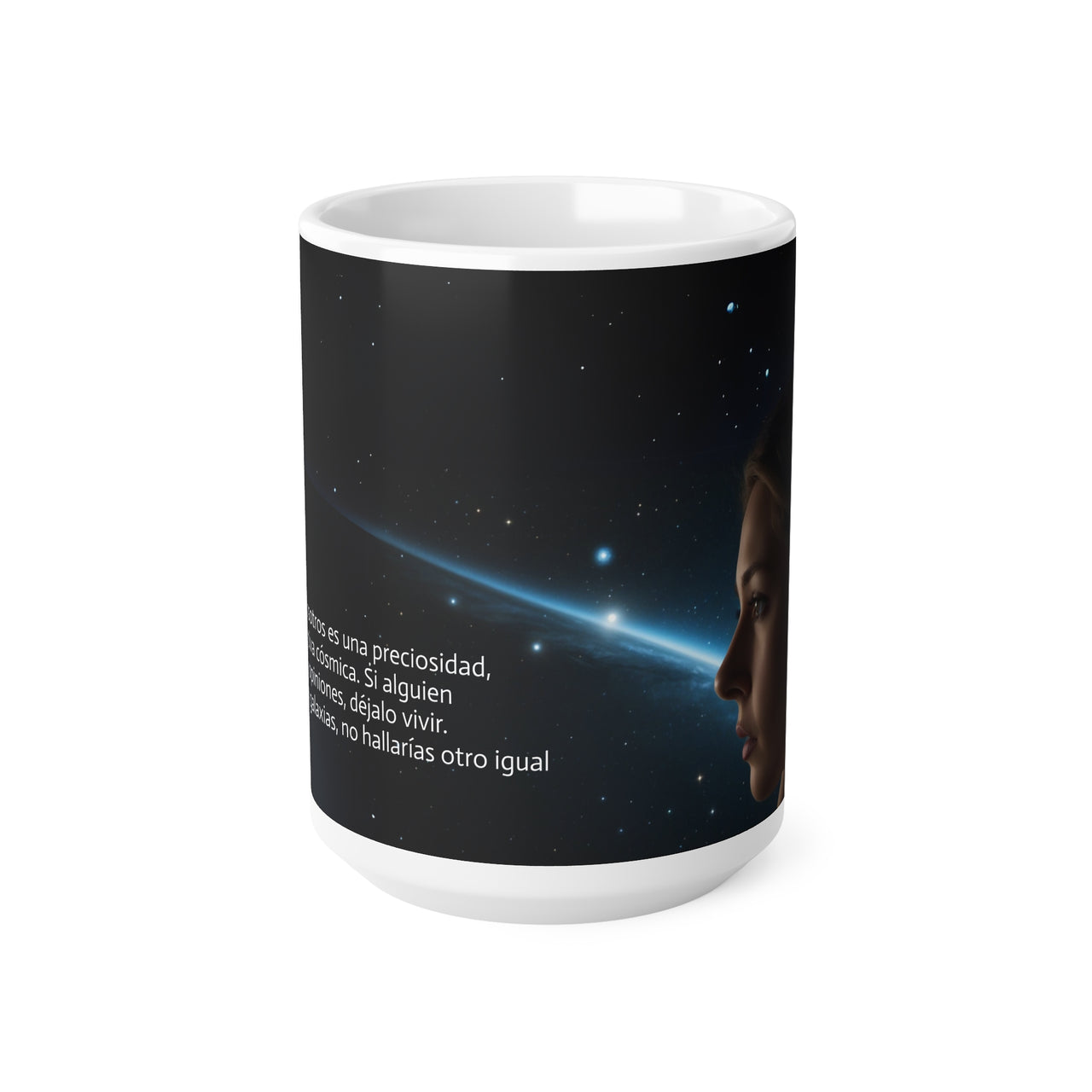 Taza "perspectiva cósmica", Taza con frase de Carl Sagan, Taza de desayuno cósmico, 0.33 l, 0.44 l