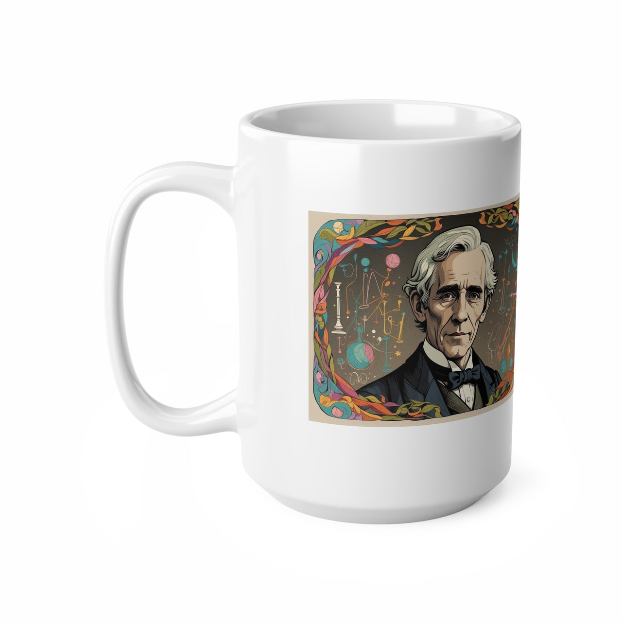 Taza de Samuel Morse, Taza de desayuno, Taza con frase invención, 0.33 l, 0.44 l